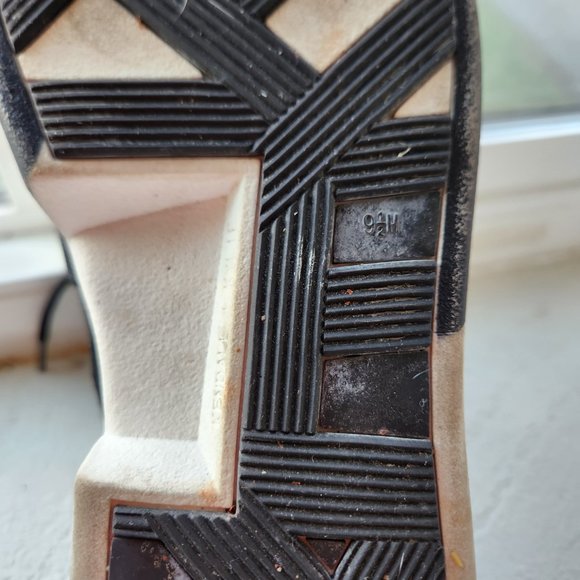 BLACK & WHITE / METALIC TIGHT MESH FRONT HIGH FASHION BOOTS/SNEAKERS  SZ 9 - Picture 11 of 11